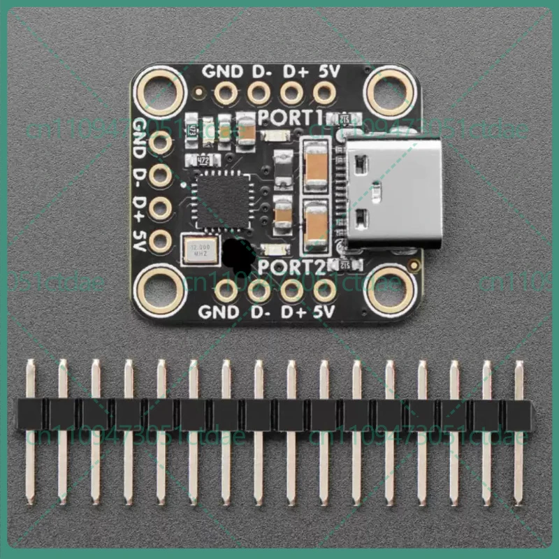 1-5pcs For CH334F Dual Channel USB Splitter Type-C Upstream MTT Mode Experiment Accessory