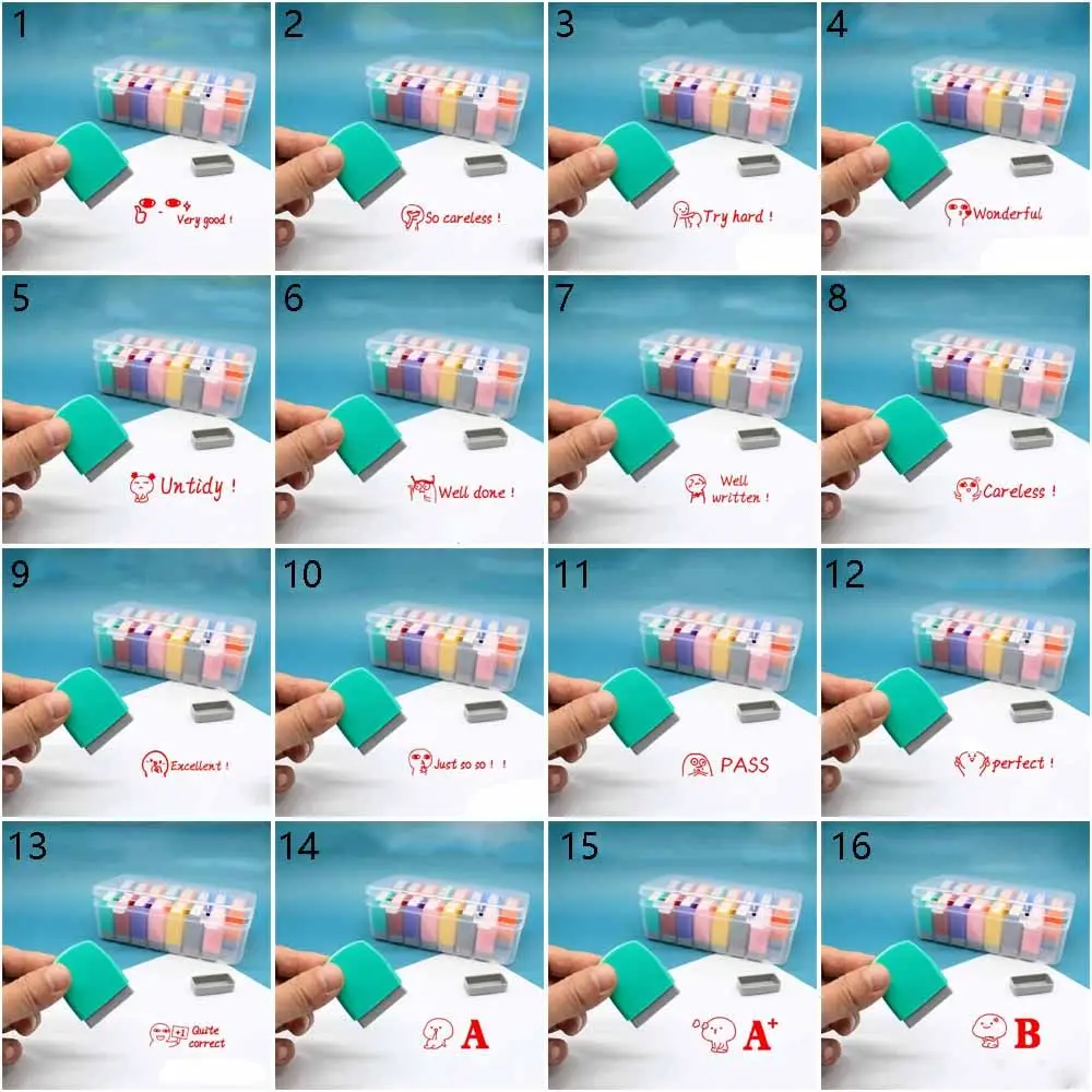 Детские игрушечные штампы, Детская фоточувствительная глава, награда, печать для обучения, комментарий, штамп для поддержки