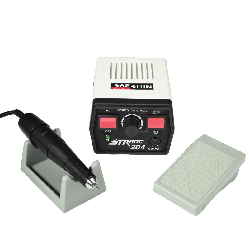 

65W Strong 204 Dental Electric Micromotor 102L Handpiece 35000rpm Dental Polishing Nail Drill Machine Professional