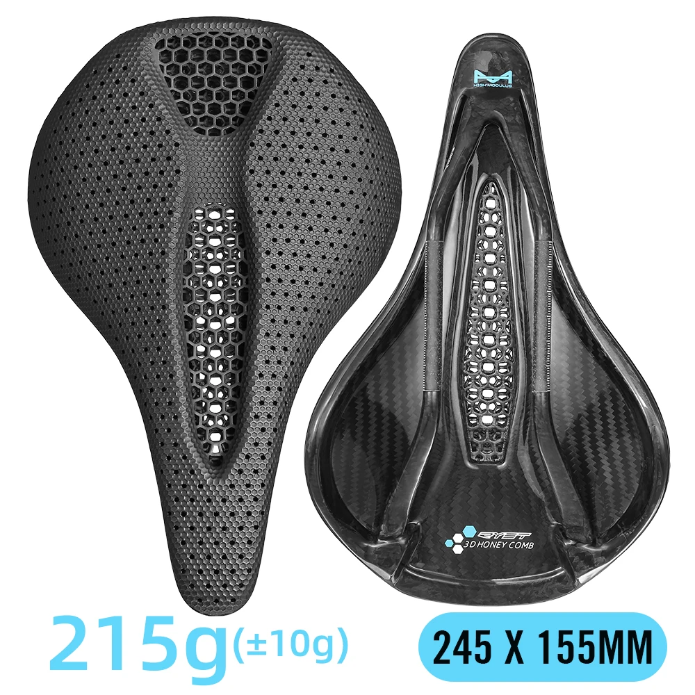 RYET 3D Gedruckt Fahrrad Sattel 145 MM/155mm 7*9 Carbon mtb Fahrrad Sitzkissen Triathlon straße MTB Berg Kies Radfahren Teile