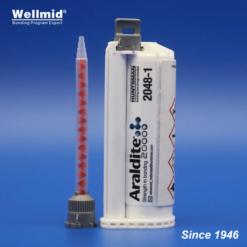 Araldite 2048-1 Thixotropic Toughened Methacrylate Adhesive Tough Flexible 10 minutes Bonded Thermoplatics  2 component AB Glue