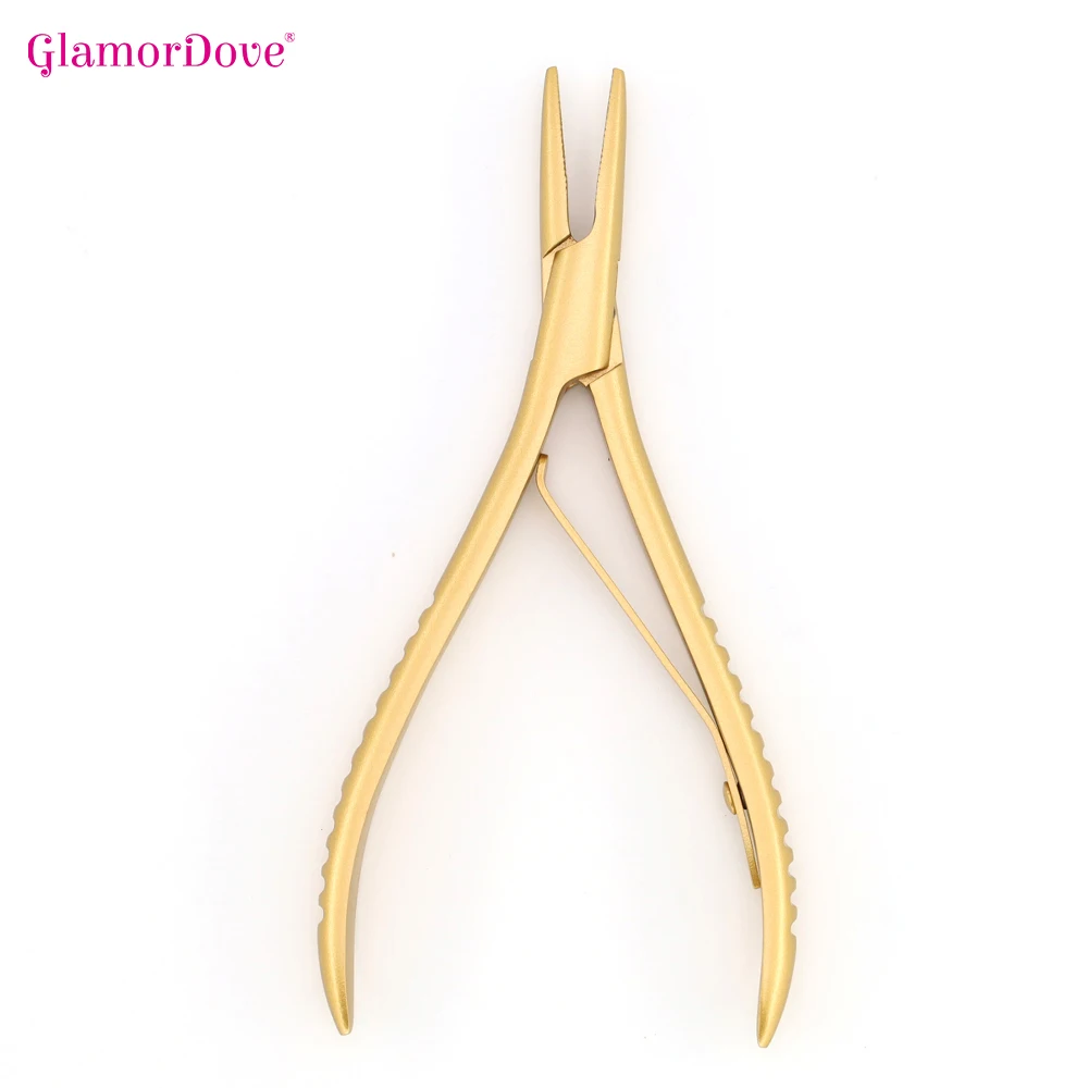 

1Pcs Weft Application Pliers Flat Shape with Teeth Professional Hair Extension Beads Dreadlock Pliers Tools