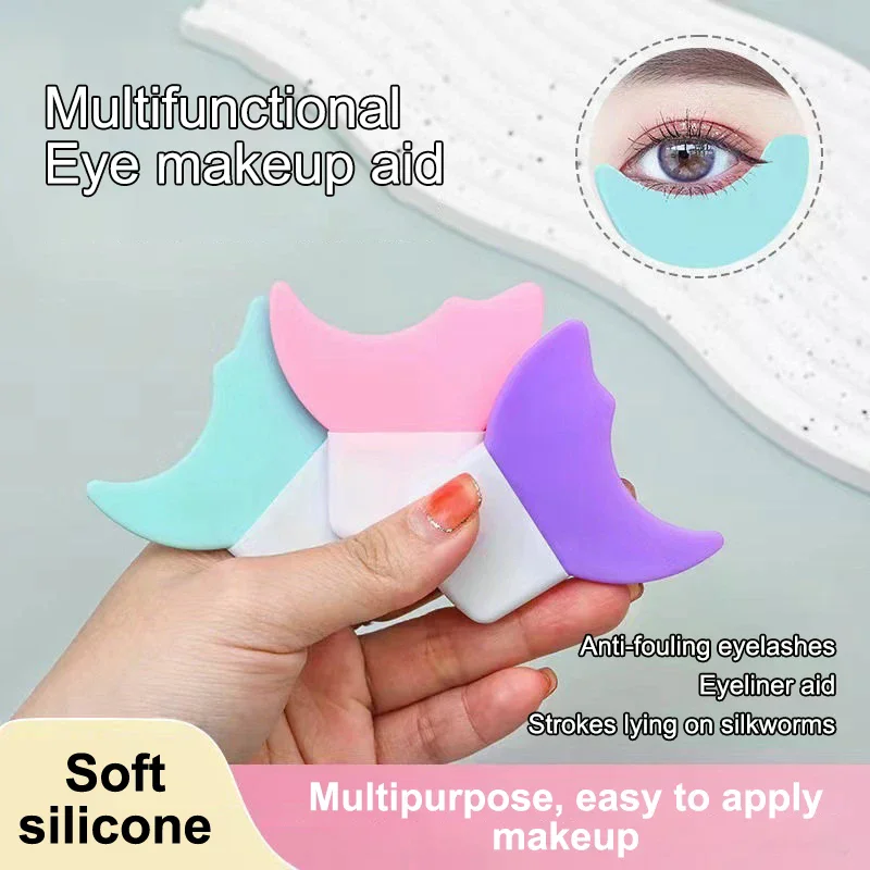 Multi-Functional Eyeliner Stencil Wing Tips Eyeliner Aid Drawing Lipstick Wearing Aid Reusable Makeup Tools Auxiliary Artifact