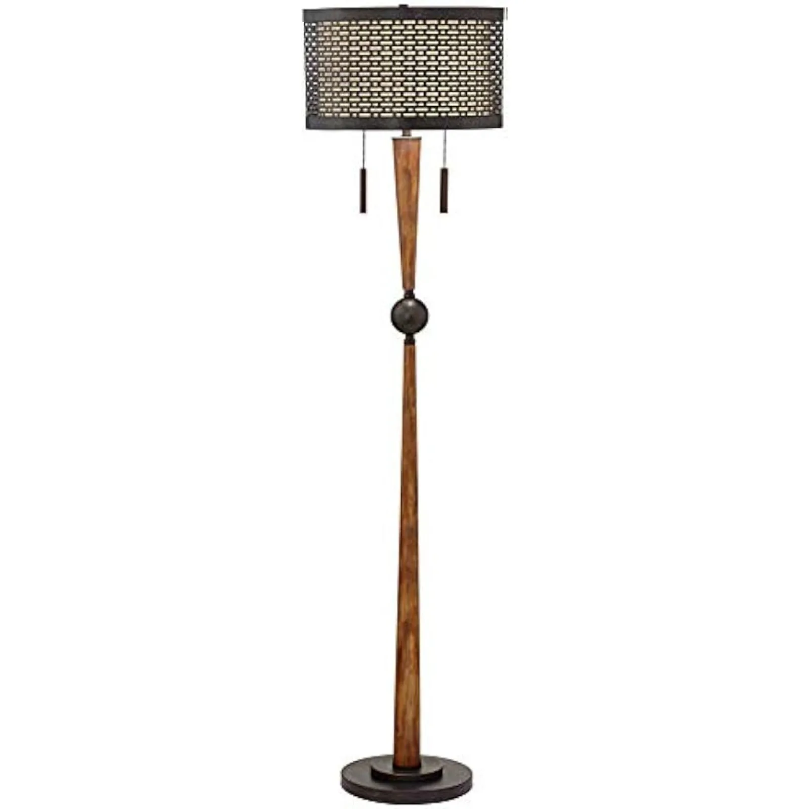 Hunter Modern Mid Century Farmhouse Rustic Floor Lamp 64