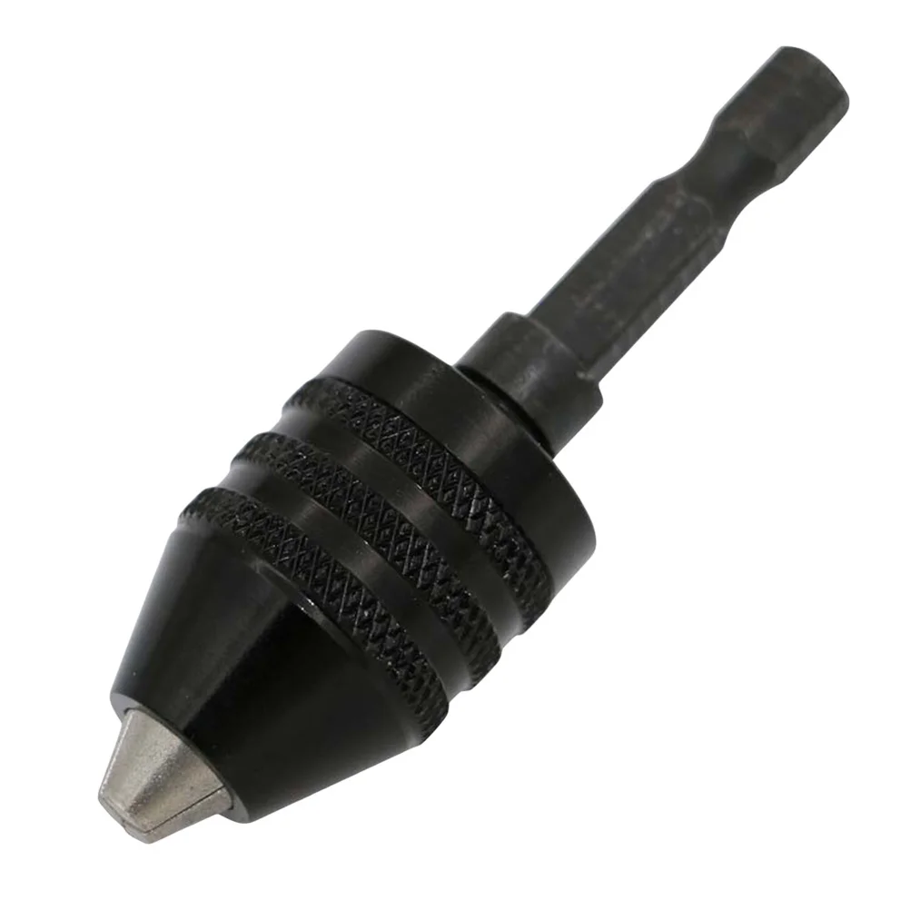 Mini adaptateur de mandrin de perceuse sans clé, convertisseur de maintien autobloquant, Conversion de forets de 0.3 à 8mm pour clé de mandrin de pilote d'impact