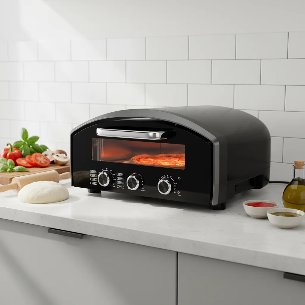 

Manufacturer-direct Bulk Quality Assurance 13-inch Pizza Minutes Smart BBQ Grill Pizza Oven Electric Outdoor Use Large Capacity