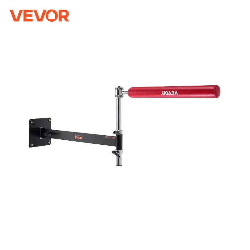 VEVOR Wall Mount Boxing Spinning Bar Adjustable Punching Spinning Bar Boxing Speed Trainer with Gloves Red Reflex Boxing Bar