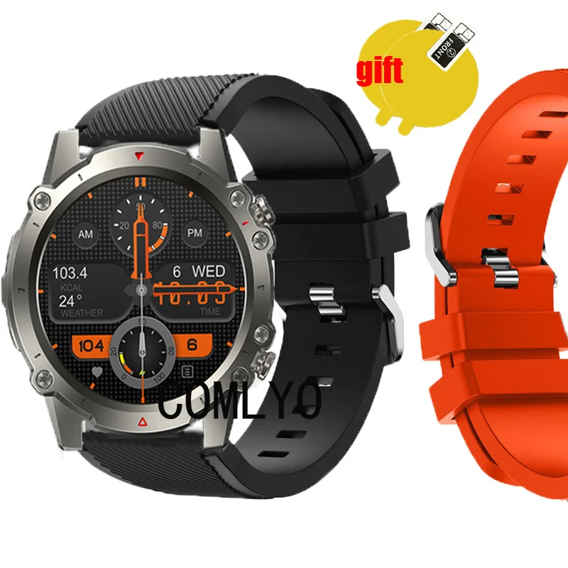 3in1 for Zeblaze Vibe 7 lite Smart Watch Strap Band Silicone Replacement Bracelet Screen Protector Films