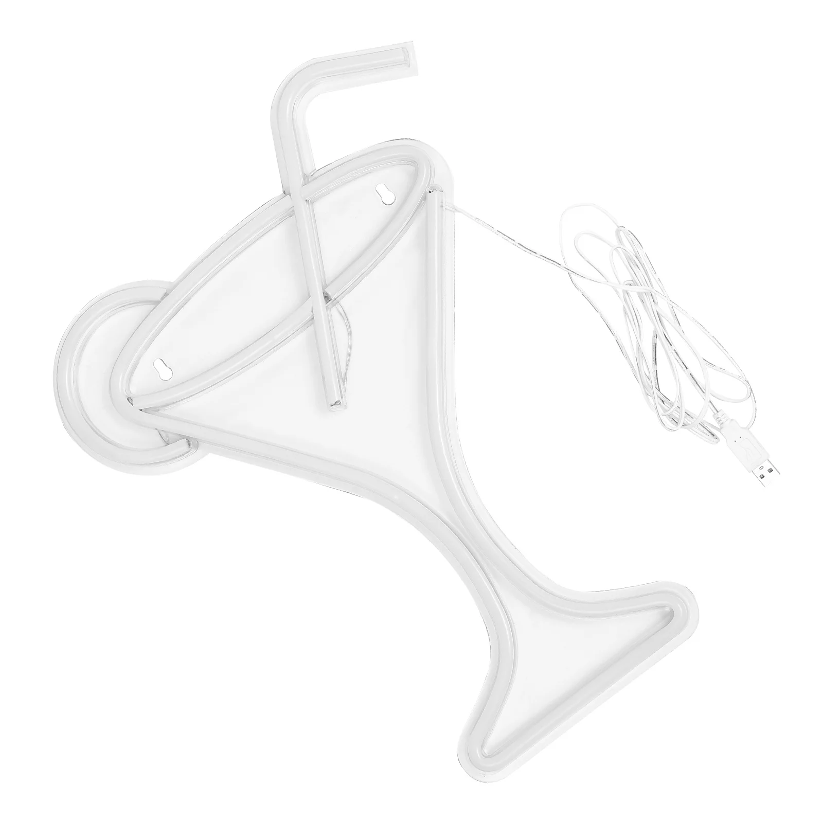 LED ضوء النيون تسجيل الإبداعية كوكتيل شكل USB بالطاقة ليلة مصباح منضدية بار غرفة نوم الديكور كوكتيل تصميم ضوء النيون