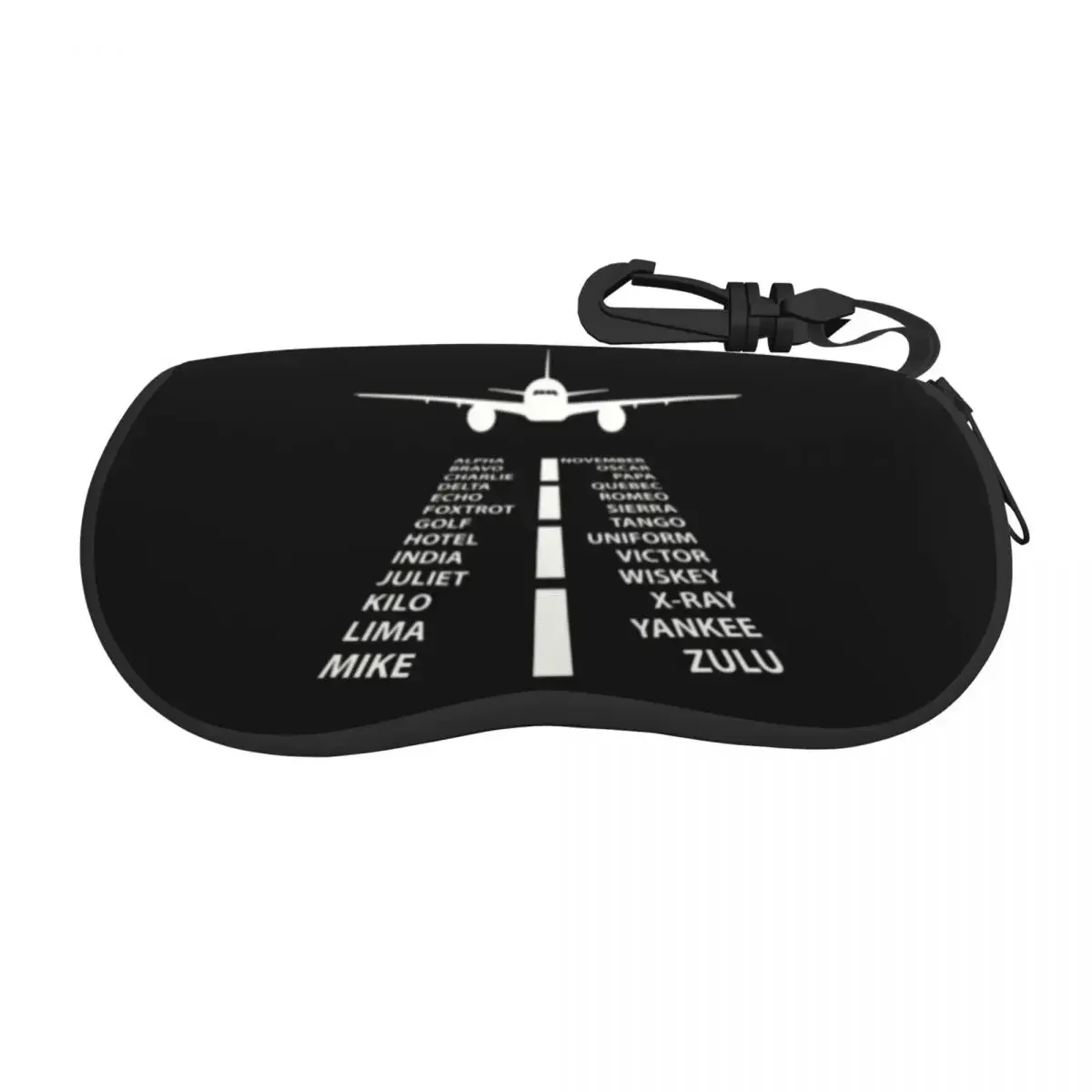 Custom Phonetic Alphabet Pilot Airplane Glasses Case Stylish Aviation Plane Fighter Shell Eyeglasses Case Sunglasses Box