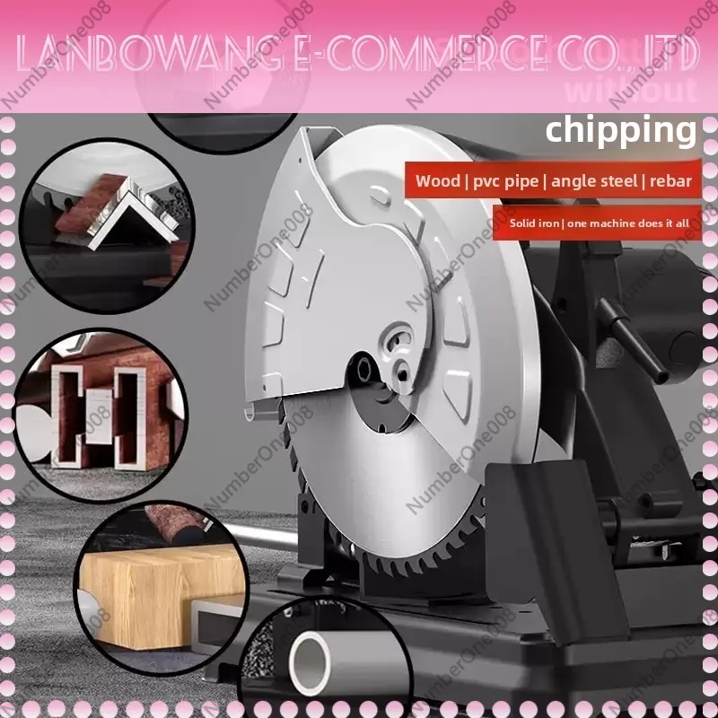 14 Inch High Power Metal Desktop Cold Cutting Saw 355 Profile Cutting Machine for Steel Angle Iron Rebar