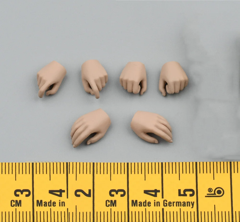 

1/12 TBLeague T04A T05A Female Suntan Color Changeable Hand Model 6PCS/SET Fit 6" TBL Phicen Action Figure Collect