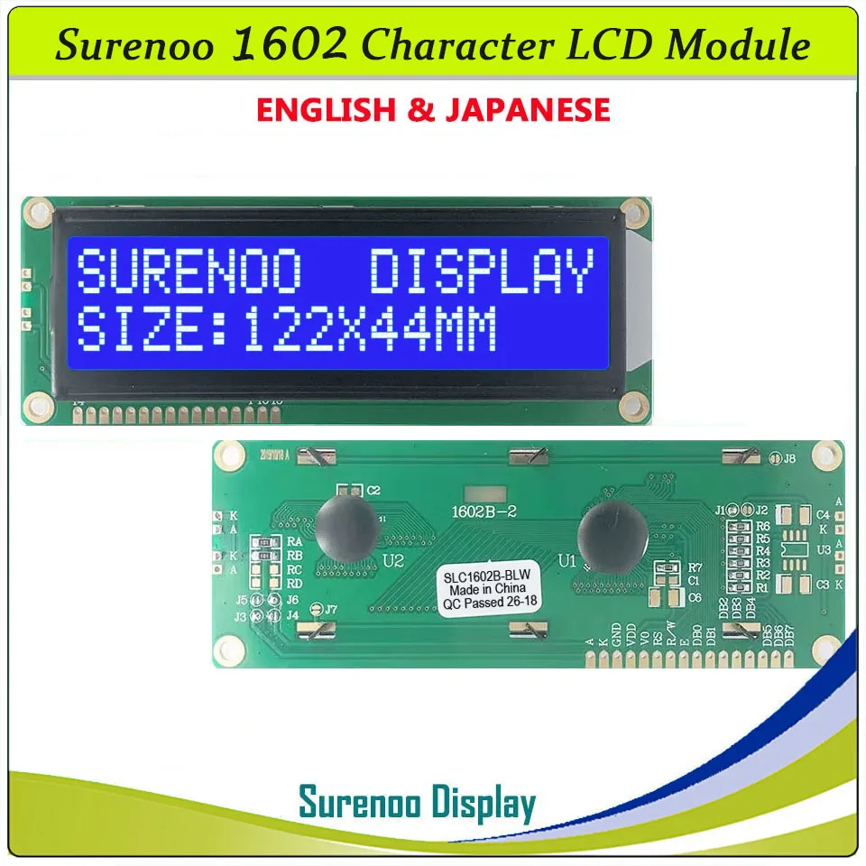 Surenoo Paralelny Szeregowy IIC I2C LCD2USB Duży 1602 16X2 Moduł Wyświetlacza LCD Panel Ekranu LCM dla LCD Smartie AIDA64 — zdjęcie 4