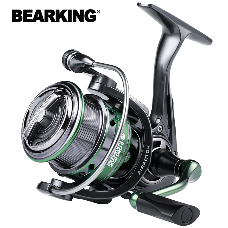 BEARKING Brand HJ series 7BB Stainless steel bearing 6.2:1 Fishing Reel  Drag System 17lbs Max Power Spinning Wheel Fishing Coil