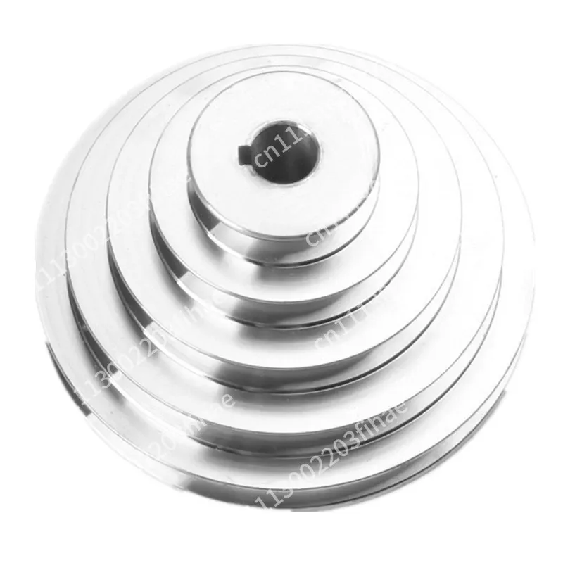 A-type aluminum 5-slot pagoda wheel pagoda plate machine tool accessories bench drill  pagoda wheel pulley taper inner hole