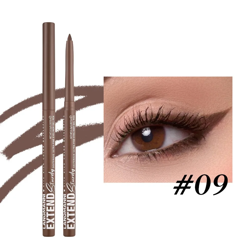 Fast Dry Green Glitter Waterproof Eyeliner Matte Finish Long Lasting Makeup Pencil Smudge Resistant Concealer Pen Daily Use