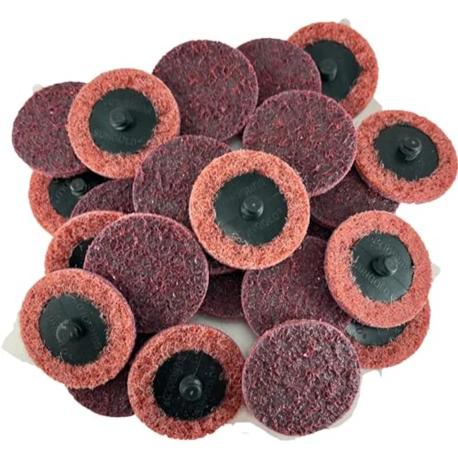 

74913 Non Woven Surface Conditioning R-Type Quick Change Disc Maroon 25/box