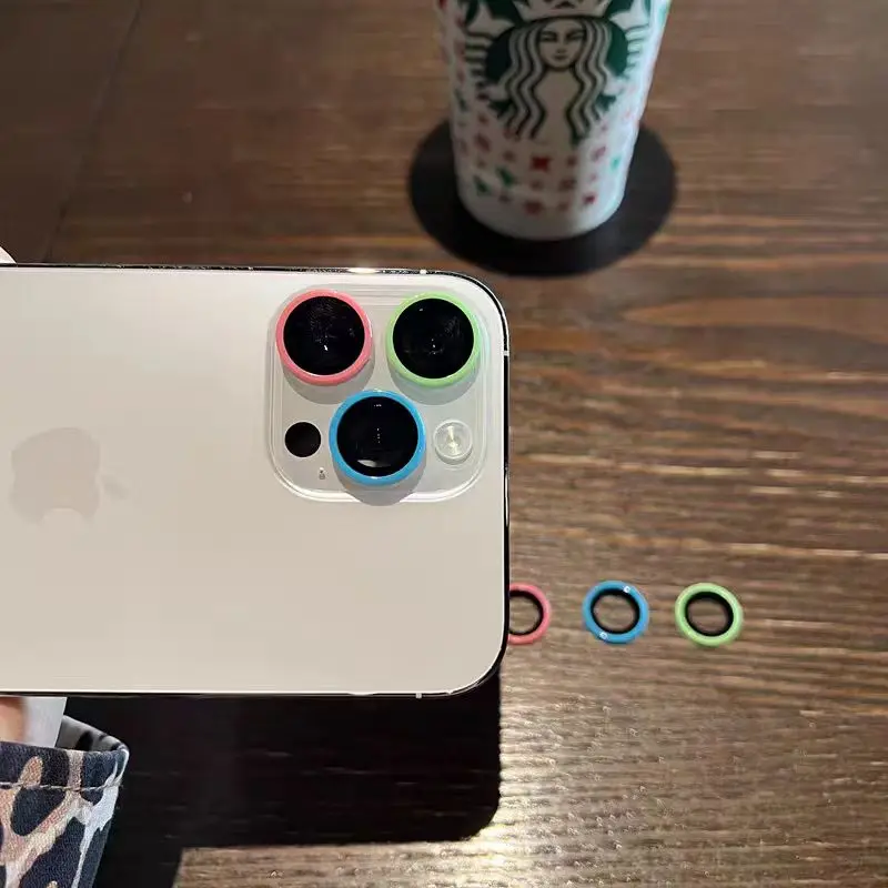 Für Samsung Galaxy S25 S26Ultra S23 S24Plus Kameraobjektivschutz Kratzfestes gehärtetes Glas mit leuchtender Linsenringabdeckung