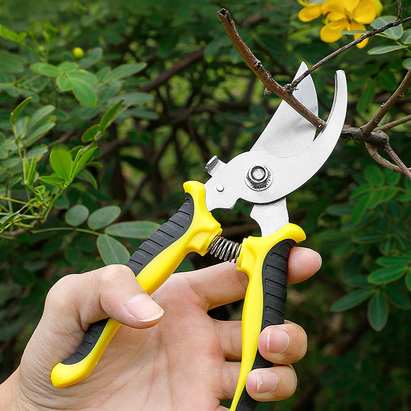 Professional Garden Scissors Pruner,Sharp Bypass Pruning Shears Tree Trimmers Secateurs Hand Clippers Garden Beak Scissors