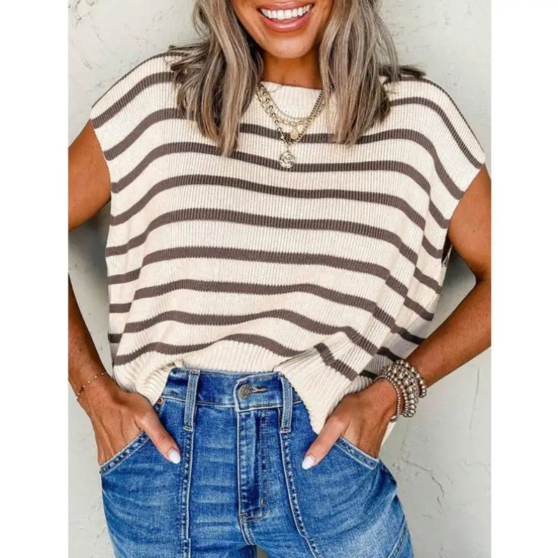 

New Sle round Ne ort Sve Knitted T-irt Side Split Coolmax Fiber Ciwalk Collar Inner Wear Non-deformable