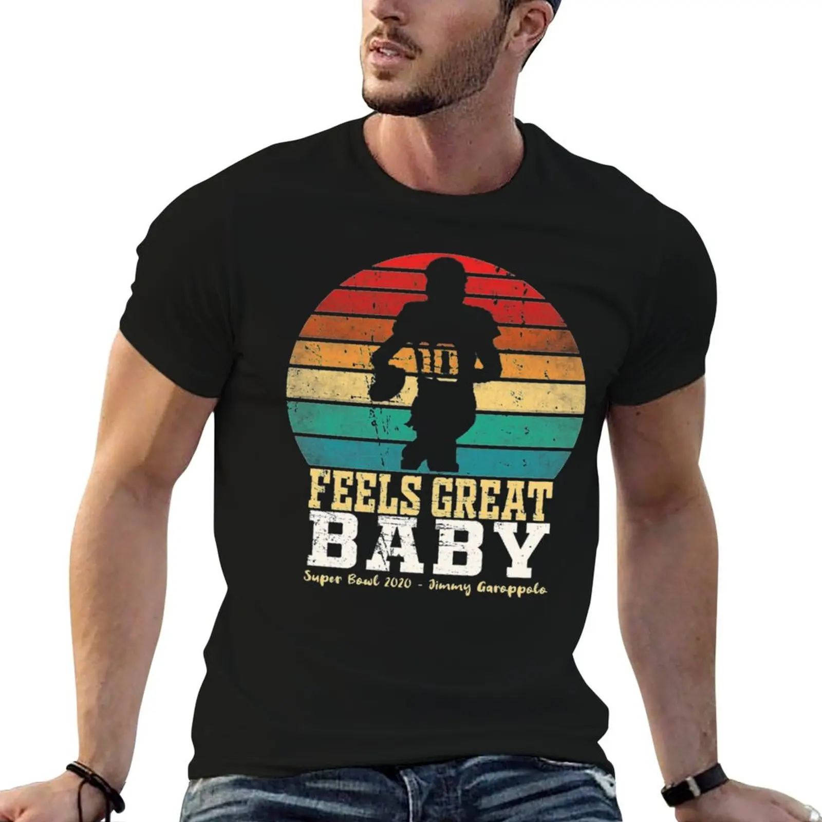 Camiseta Jimmy Garoppolo, camiseta para hombre, camisetas de algodón para hombre, paquete de camisetas blancas