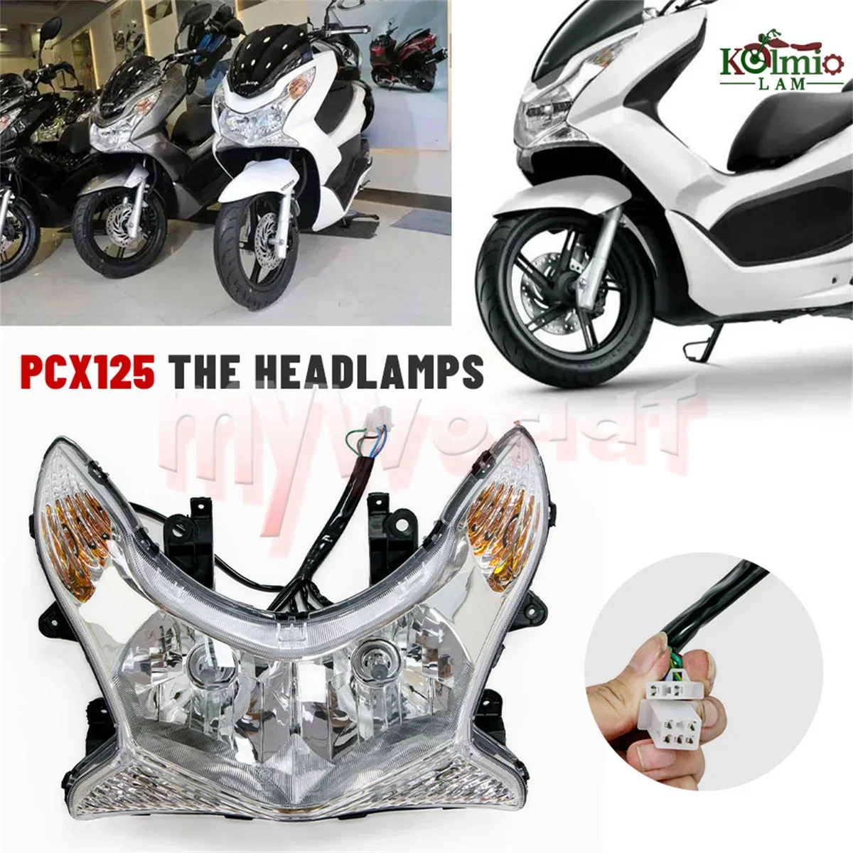 

Fit For Honda PCX125 PCX150 2009 - 2013 HeadLight Assembly Headlamp PCX 125 150 2010 2011 2012
