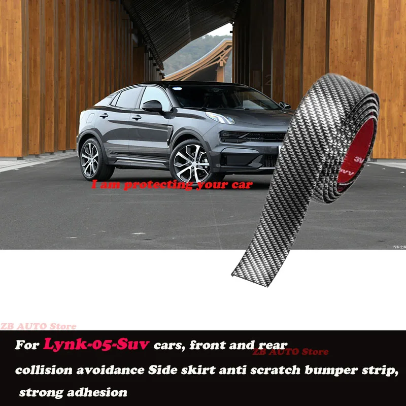 

Strong adhesive bumper strip, front and rear lip side skirts, collision and scratch resistant suitable For Lynk 05 Suv