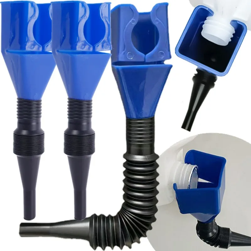 

1/2/3pcs Telescopic Car Refueling Funnel Universal Engine Oil Filter Transfer Funnels Tool Foldable Portable Funnels