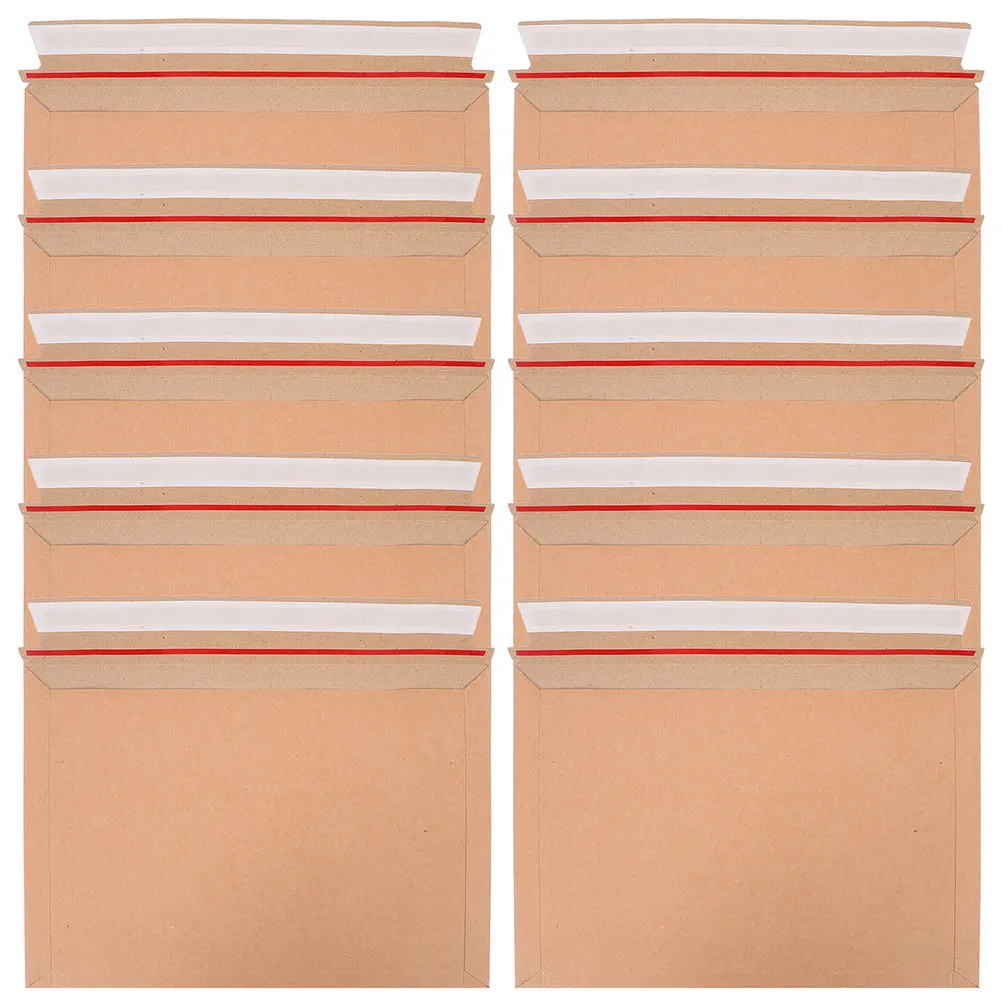 25Pcs Photo Document Mailers Cardboard Self Sealing Envelopes Stay Flat Shipping Mailers for Office and Home Use