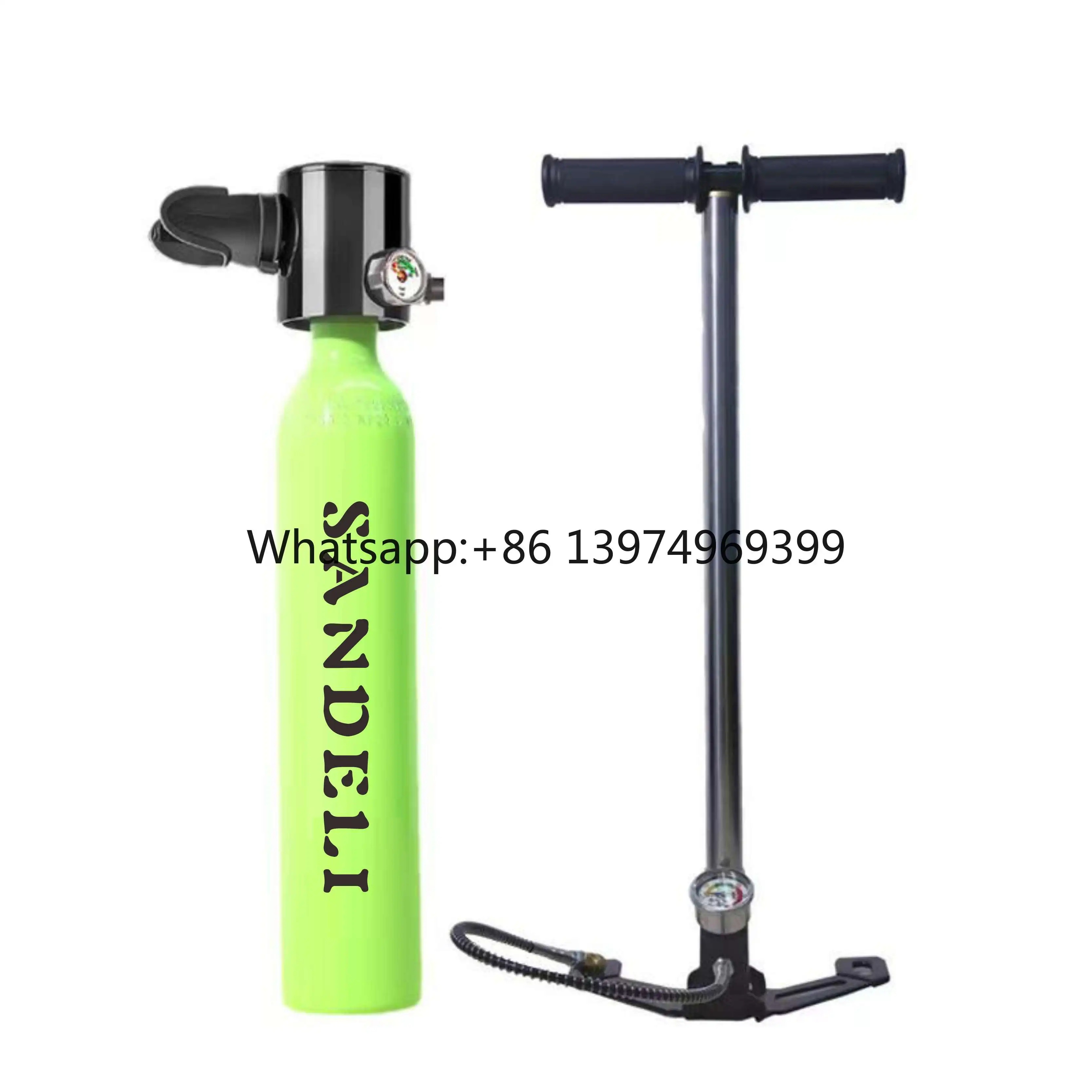 SANDELI X3000  Portable 0.5L Mini Scuba Tank Aluminum Alloy Underwater Sports scuba Diving Oxygen tank Equipment