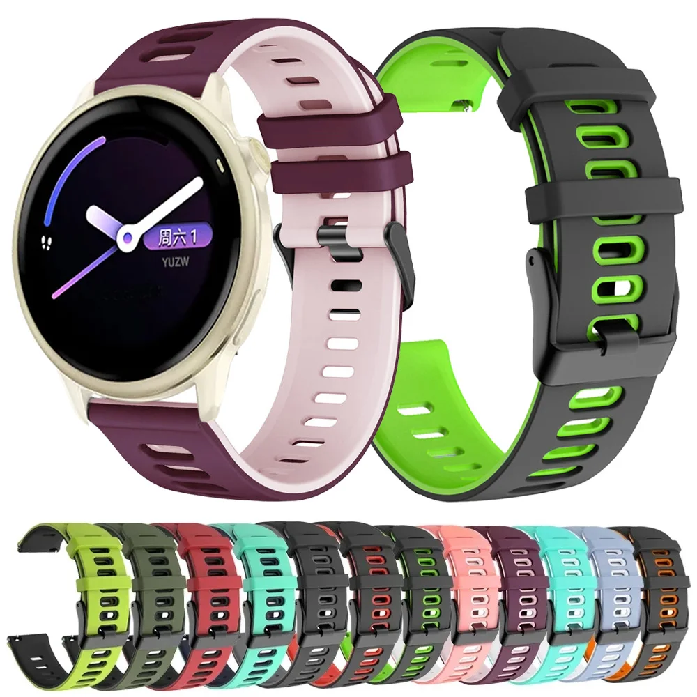 Ремешок для часов 20 мм 22 мм для Garmin Vivoactive 6 5 Forerunner 265 255 165 Smartwatch, силиконовый браслет Watchabnd Garmin Venu 3 Band