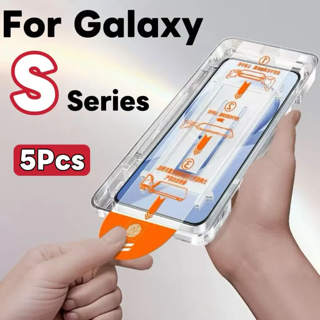 

5-Pack Tempered Glass HD Screen Protector for Samsung Galaxy S Series