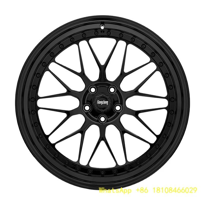 Factory Racing 2-Piece Forged Rims 15-28 Inch 5x112 5x120 6x139.7 Brushed Multi Offset Alloy Wheels