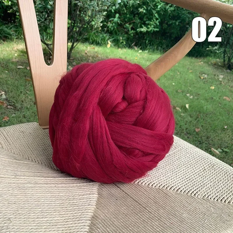 ألياف ميرينو فائقة النعومة للغزل والتلبيد، قمة ممشطة ناعمة متجولة بألوان مذهلة يمكنك صنعها بنفسك لبطانية حياكة الذراع