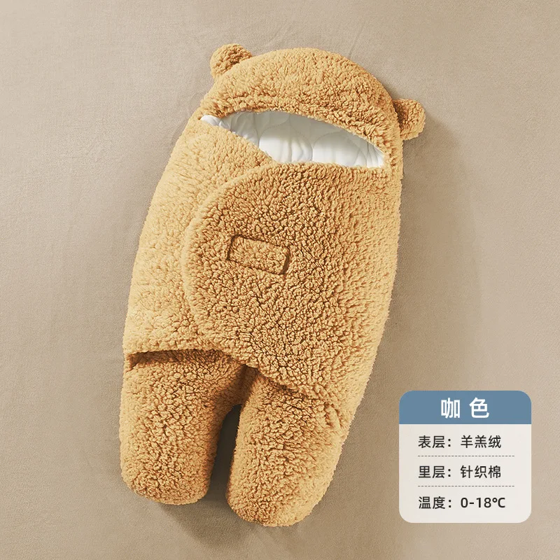 Autumn Winter Wrapped Baby Cover Thickened Baby Bunting Bags Fleece Newborn Wrap Swaddle Sleep Blanket Cotton Wrap Baby Carriers