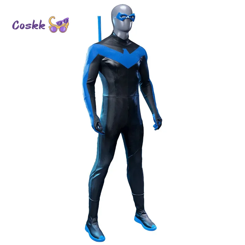 

Dick Cosplay Costume Gray Blue Jumpsuit Sonn Halloween Carnival Party Outfits Clothing