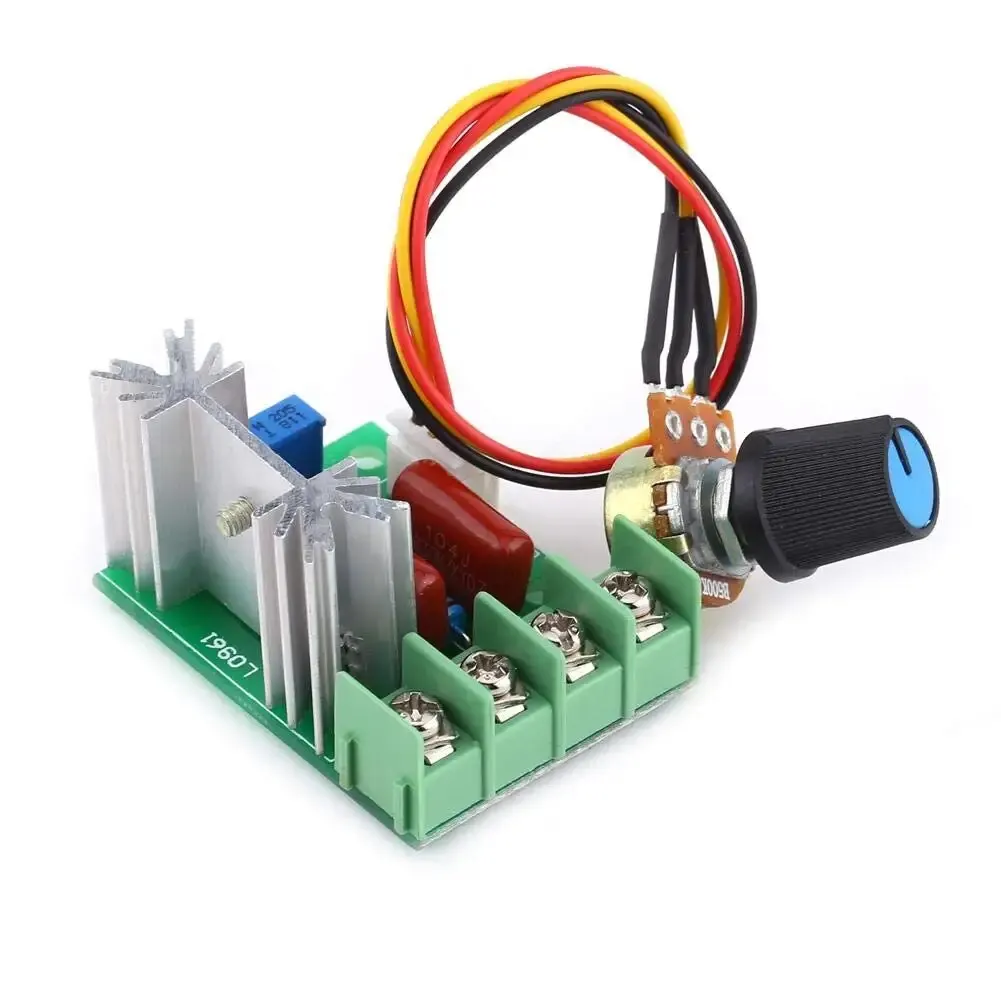 AC 50-220V 2000W 25A Motor Speed Controller SCR High-power Electronic Voltage Regulator Module Motor LED Dimmers Speed Control