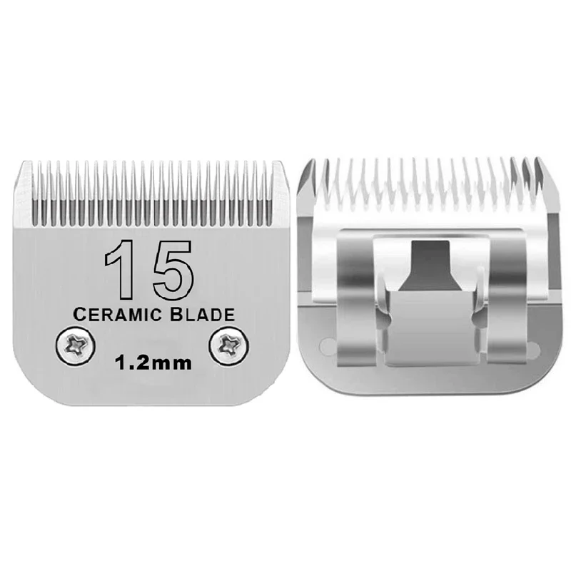 #15 Ceramic Detachable Replacement Blade Pet Compatible With Most Andis, Oster A5, Wahl KM Series Dog Clippers,1.2mm