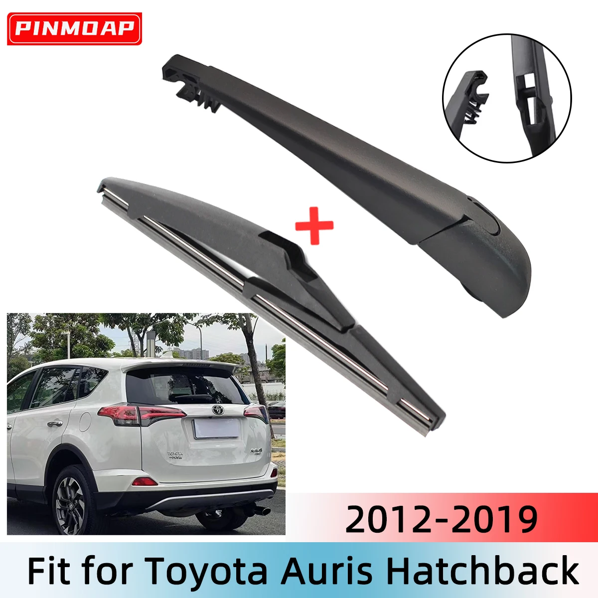 1/2PCS Hinten Wischer Klinge Wischer Arm Kit Für Toyota Auris Fließheck 2012-2019 Windschutzscheibe Windschutz Hinten fenster