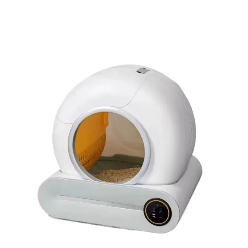 

Cat Litter Box Fully Automatic with Large Capacity Semi-Enclosed Design APP Remote Control for Cat Toilet