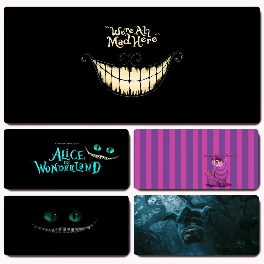 Disney Cheshire Cat Mousepad Gaming Office Desk Pads Large For Computer Non-slip Lockedge Mouse Pad