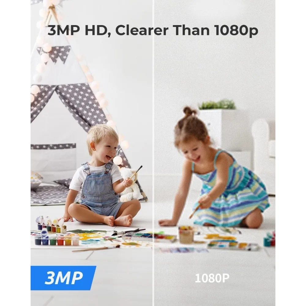 Cámara de seguridad interior 2k e1, wifi inalámbrico enchufable de 2,4g para monitor de bebé/mascotas con aplicación telefónica, cámara para perros de 360 grados con persona