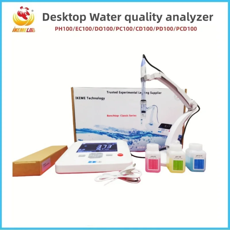 WEIAI laboratoire analyseur de qualité de l'eau compteur de pH de bureau EC/DO/PC/CD/PD/PCD eau potable Aquarium piscine testeur de PH