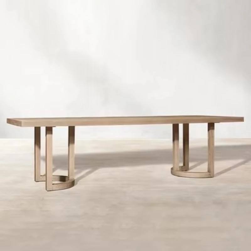 독특한 디자인의 모던 스타일 천연 오크 테이블 다리와 의자 실내외 레저 가구 호텔 거실용