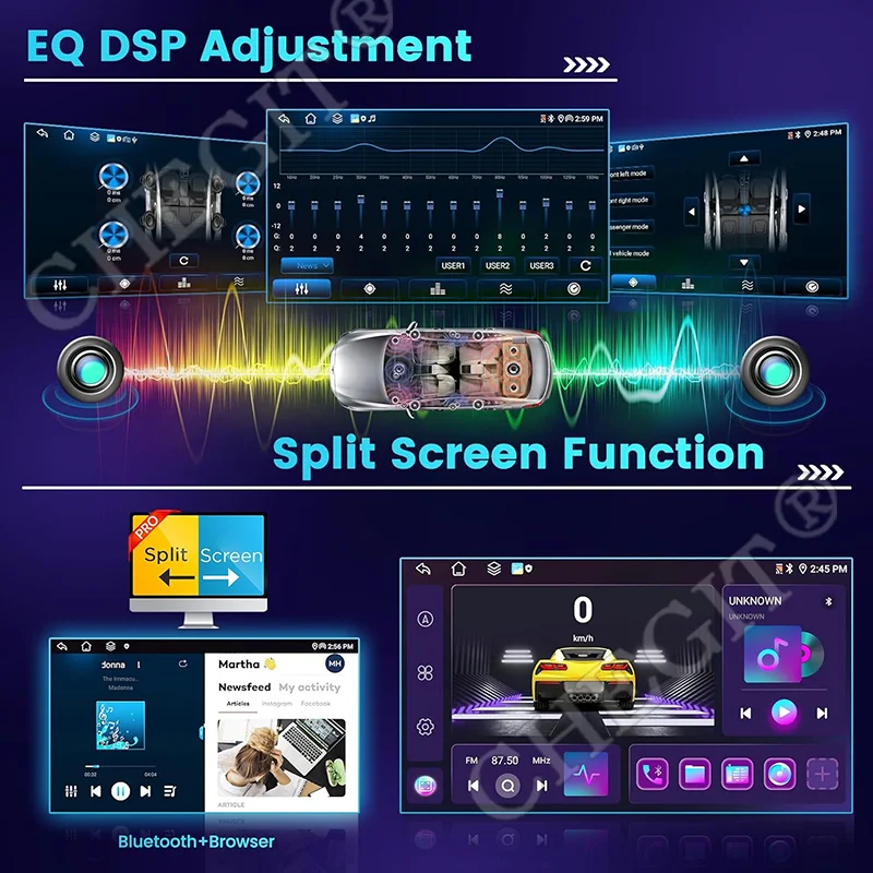 7/9/10 "العالمي أندرويد 13 2Din راديو السيارة 8Core 64G Autoradio أندرويد الوسائط المركزية المتعددة أنظمة السيارات الذكية BT GPS لتويو