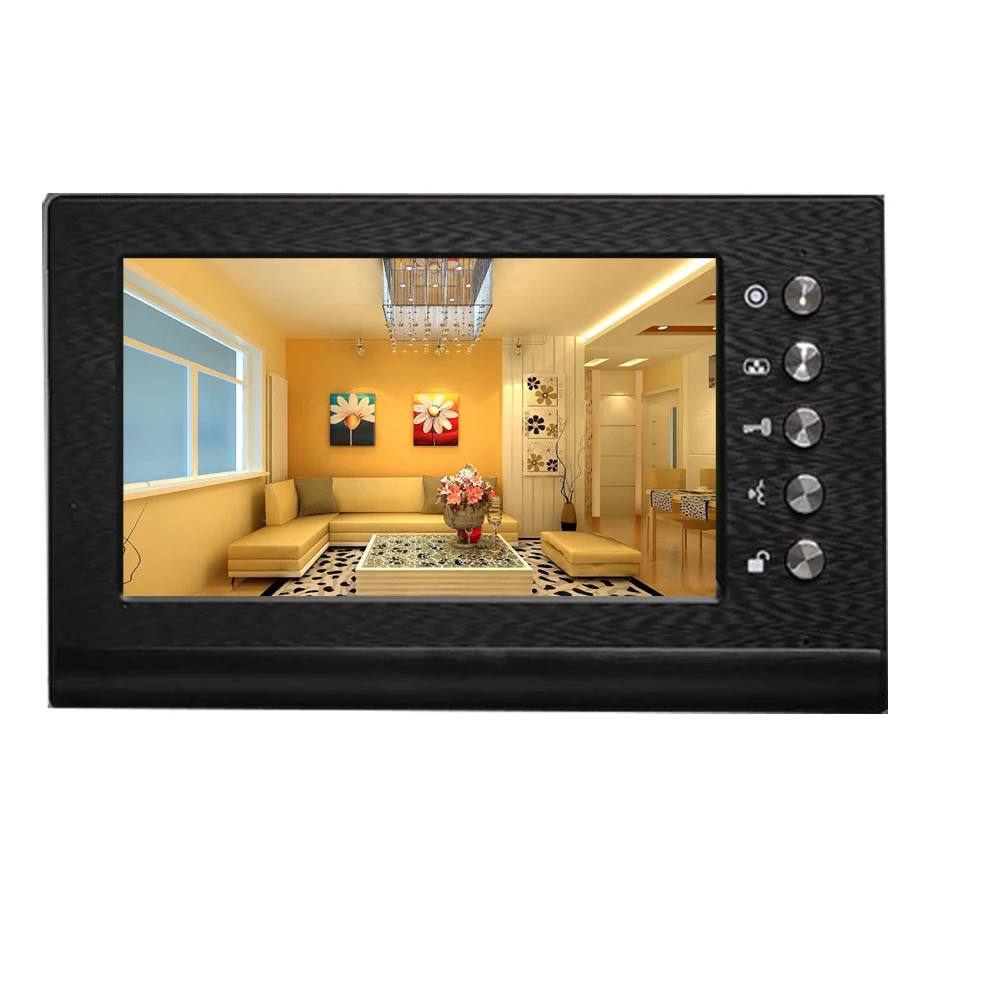 Homefong-timbre de videoportero de 7 pulgadas con cámara, videoportero para Villa, apartamento, desbloqueo, acceso a puerta, LED IR
