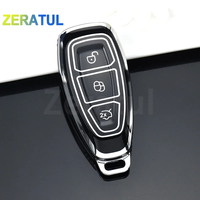 

Auto Shell Fob Protector For Ford Fiesta Focus 3 4 Mondeo Ecosport Kuga Focus ST TPU Car Remote Smart Key Case Cover Accessories