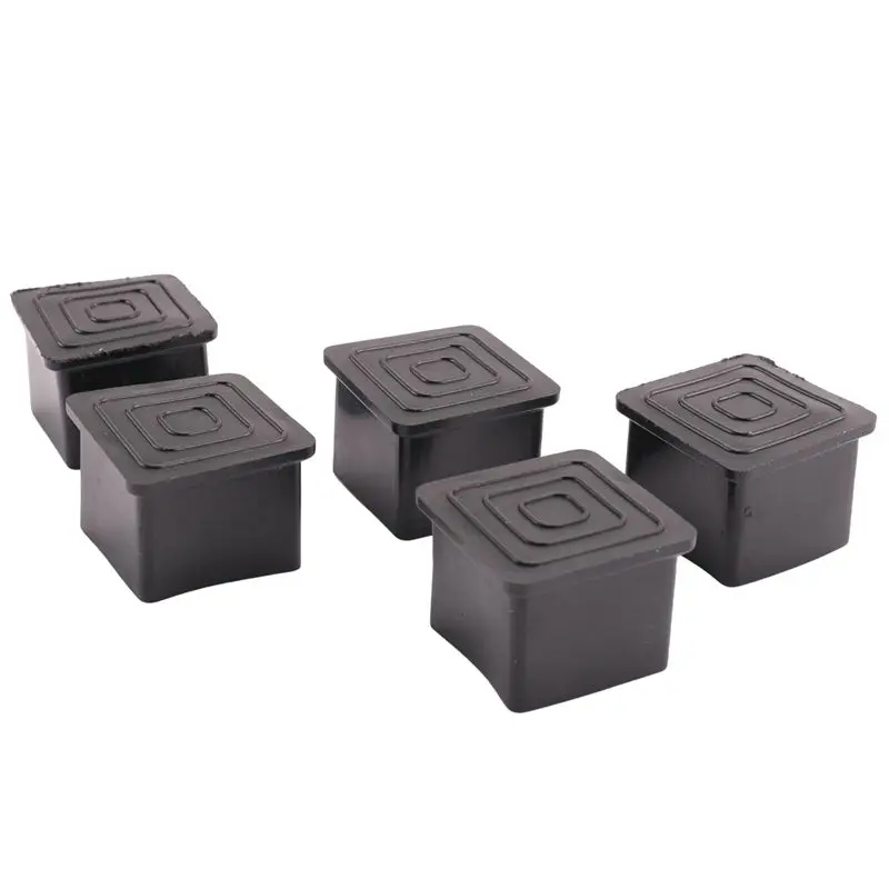 ONCE 20Pcs Square Chair Table Leg Foot Rubber Covers Protectors 25Mm X 25Mm