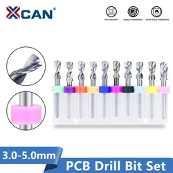 XCAN Carbide Drill Bit 3.1-5.0mm PCB Circuit Board Drill Bit Set Drilling Tool Mini Drill