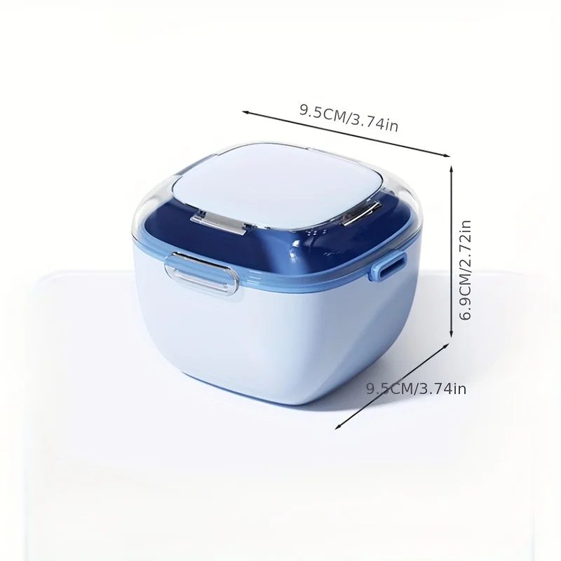 1 Stück praktische Zahnersatzbox, tragbare Zahnersatz-Reinigungsbox, Zahnersatzbox mit Filter, leicht zu reinigen und zum Schutz des Zahnersatzes – Detail 6